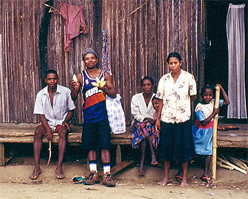 Zézé and his family in Manantenina